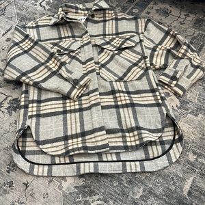 Zara plaid shirt jacket